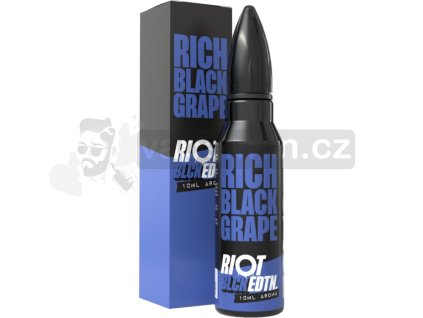 Příchuť Riot Squad BLCK EDTN S&V 10ml Rich Black Grape (Hroznové víno s mátou)