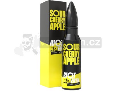 Příchuť Riot Squad BLCK EDTN S&V 10ml Sour Cherry & Apple (Třešeň & zelené jablko)