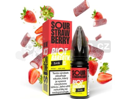 Liquid Riot BAR EDTN Salt Sour Strawberry (Kyselá jahoda) 10ml-10mg
