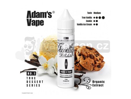 Příchuť True Dessert Series S&V: Vanilla Milkshake (Vanilkový milkshake) objem 10ml tabáková nálepka Kolek Q