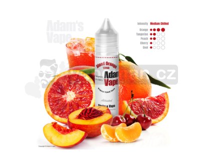 Příchuť Adams vape S&V: Blood Orange Slush (Ledová tříšť s červeným pomerančem) objem 10ml tabáková nálepka Kolek Q