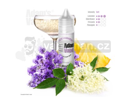 Příchuť Adams vape S&V: Fizzy Lavender (Bylinkové frizzante) objem 10ml tabáková nálepka Kolek Q