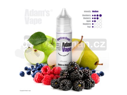 Příchuť Adams vape S&V: Garden Fruit (Zahradní ovocný mix) objem 10ml tabáková nálepka Kolek Q