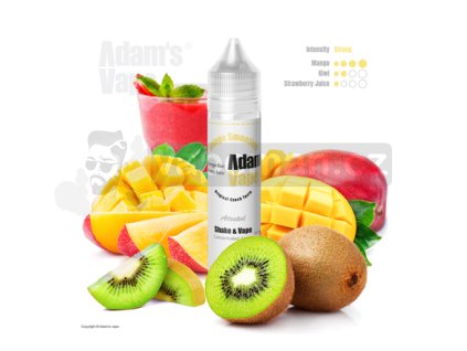 Příchuť Adams vape S&V: Mango Smoothie (Mangové smoothie) objem 10ml tabáková nálepka Kolek Q
