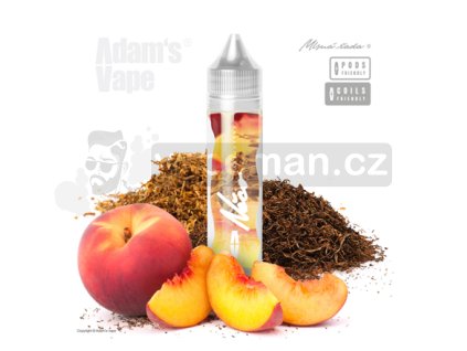 Příchuť Adams vape S&V: Něco tabákovýho objem 10ml tabáková nálepka Kolek Q