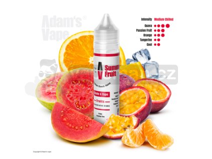 Příchuť Adams vape S&V: Summer Fruit (Tropické ovoce na ledu) objem 10ml tabáková nálepka Kolek Q