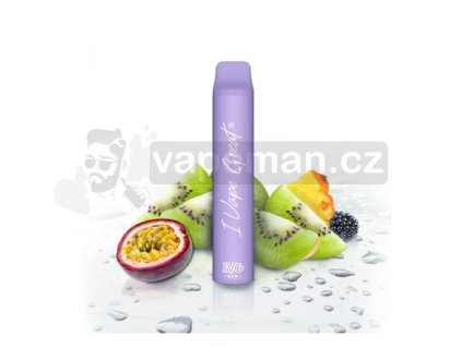 IVG Bar Plus Disposable Pod (Passion Fruit) intenzita nikotinu 20mg tabáková nálepka Kolek Q