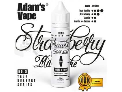 Příchuť Adam´s Vape S&V 10ml Strawberry Milkshake