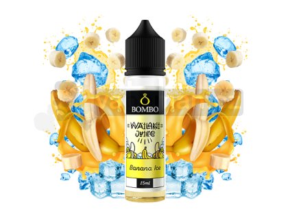 Příchuť Bombo Wailani Juice S&V: Banana Ice (Ledový banán) objem 15ml tabáková nálepka Kolek Q