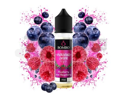 Příchuť Bombo Wailani Juice S&V: Blueberry and Raspberry (Borůvka a malina) objem 15ml tabáková nálepka Kolek Q