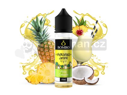 Příchuť Bombo Wailani Juice S&V: Pina Colada (Koktejl Pina Colada) objem 15ml tabáková nálepka Kolek Q