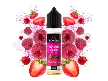 Příchuť Bombo Wailani Juice S&V: Pink Berries (Bobulovitá směs) objem 15ml tabáková nálepka Kolek Q