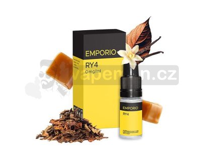 Emporio RY4 10ml intenzita nikotinu 0mg tabáková nálepka Kolek Q