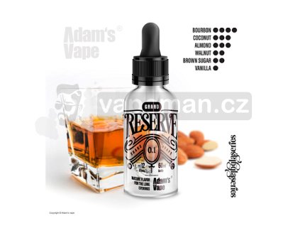 Příchuť Adams Vape S&V: Grand Reserve objem 10ml tabáková nálepka Kolek Q