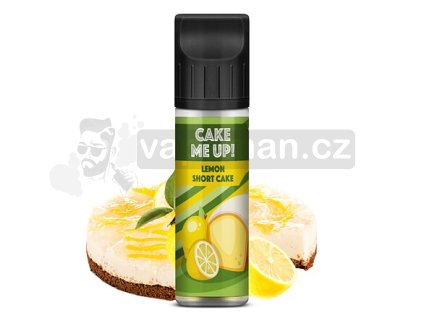 Příchuť Cake Me Up S&V: Lemon Short Cake (Citronový koláč s krémem) objem 10ml tabáková nálepka Kolek Q
