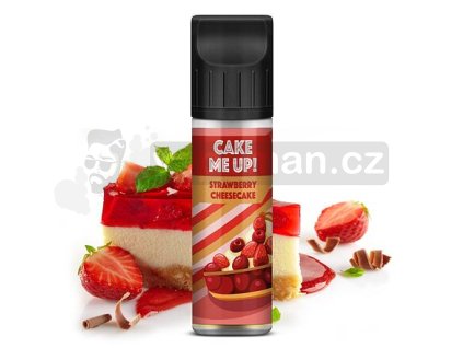 Příchuť Cake Me Up S&V: Strawberry Cheesecake (Jahodový cheesecake) objem 10ml tabáková nálepka Kolek Q