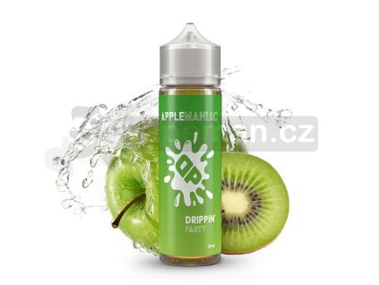 Příchuť Drippin Party S&V: Apple Maniac (Chladivé jablko s kiwi) objem 10ml tabáková nálepka Kolek Q