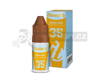 Příchuť Flavourit Tobacco: Desert Ship 35 (Tradiční suchá tabáková směs) objem 10ml tabáková nálepka Kolek Q