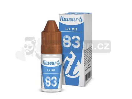 Příchuť Flavourit Tobacco: L.A. Mix 83 (Lehká tabáková směs) objem 10ml tabáková nálepka Kolek Q