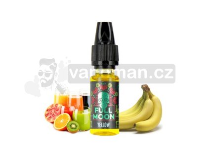 Příchuť Full Moon: Colors Yellow (Chladivý exotický mix banánem) objem 10ml tabáková nálepka Kolek Q