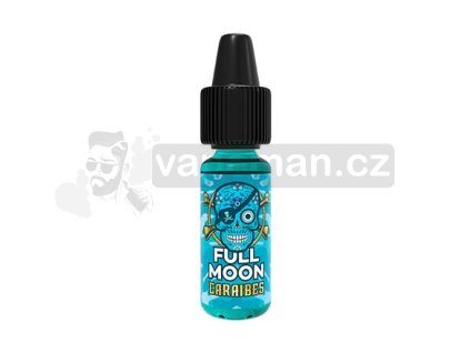 Příchuť Full Moon: Pirates Caraibes (Rum, ananas, mango a kokos) objem 10ml tabáková nálepka Kolek Q