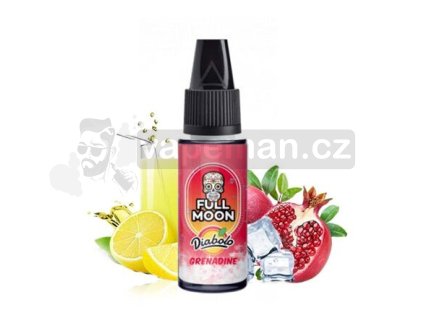 Příchuť Full Moon: Diabolo Grenadine (Grenadinová limonáda) objem 10ml tabáková nálepka Kolek Q
