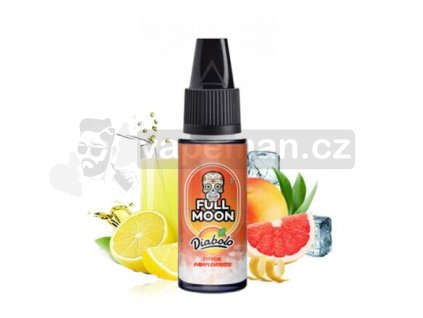 Příchuť Full Moon: Diabolo Lemon Grapefruit (Grapefruitová limonáda s citronem) objem 10ml tabáková nálepka Kolek Q