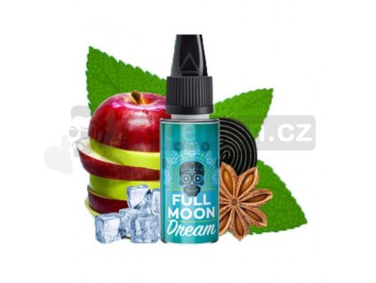 Příchuť Full Moon: Fullmoon Dream (Ledové jablko s anýzem a lékořicí) objem 10ml tabáková nálepka Kolek Q