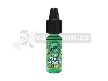 Příchuť Full Moon: Pirates Bahamas (Kiwi, banán a kokos) objem 10ml tabáková nálepka Kolek Q