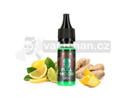 Příchuť Full Moon: Colors Green (Ananas, citrusy, zázvor a koolada) objem 10ml tabáková nálepka Kolek Q