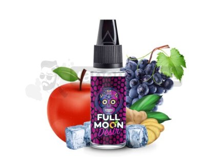 Příchuť Full Moon: Eden Desir (Jablko, hroznové víno a zázvor s ledem) objem 10ml tabáková nálepka Kolek Q