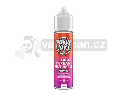 Příchuť Pukka Juice S&V: Blackcurrant Fuji Apple (Černý rybíz a jablko fuji) objem 10ml tabáková nálepka Kolek Q