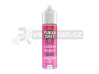 Příchuť Pukka Juice S&V: Cherry Blaze (Ledová třešňová limonáda) objem 10ml tabáková nálepka Kolek Q
