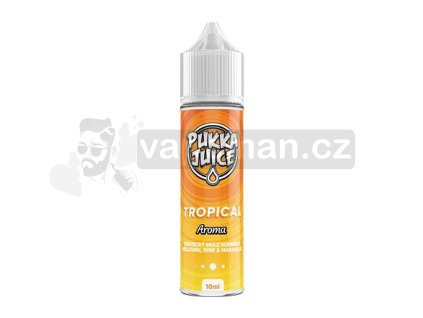 Příchuť Pukka Juice S&V: Tropical (Tropický koktejl) objem 10ml tabáková nálepka Kolek Q