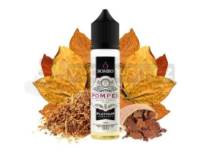 Příchuť Bombo Platinum Tobaccos S&V: Pompeii (Tradiční tabáková směs) objem 15ml tabáková nálepka Kolek Q