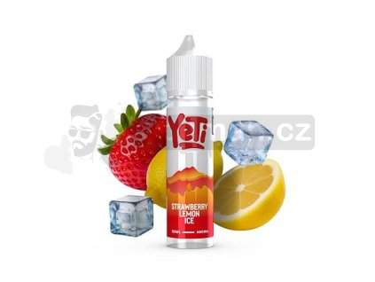 Příchuť Yeti Summit Series S&V: Strawberry Lemon Ice (Ledová jahoda s citronem) objem 10ml tabáková nálepka Kolek Q