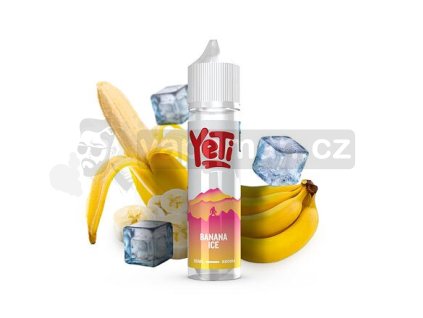 Příchuť Yeti Summit Series S&V: Banana Ice (Ledový banán) objem 10ml tabáková nálepka Kolek Q
