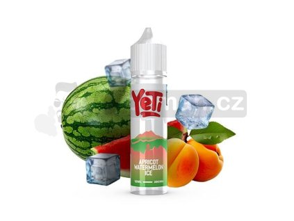 Příchuť Yeti Summit Series S&V: Apricot Watermelon Ice (Ledová meruňka a vodní meloun) objem 10ml tabáková nálepka Kolek Q
