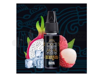 Příchuť Maya: Baya (Liči a dračí ovoce) objem 10ml tabáková nálepka Kolek Q