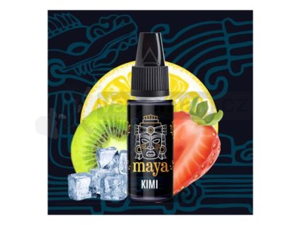 Příchuť Maya: Kimi (Jahoda, citron a kiwi) objem 10ml tabáková nálepka Kolek Q