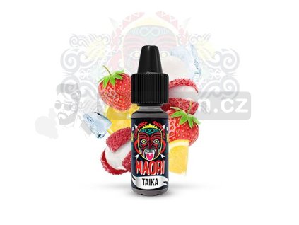 Příchuť Maori: Taika (Chladivé liči s jahodou a citronem) objem 10ml tabáková nálepka Kolek Q