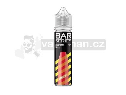 Příchuť Bar Series S&V: Strawberry Banana (Jahoda a banán) objem 10ml tabáková nálepka Kolek Q