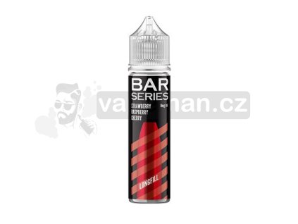 Příchuť Bar Series S&V: Strawberry Raspberry Cherry (Jahoda, malina a třešeň) objem 10ml tabáková nálepka Kolek Q