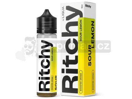Příchuť Ritchy S&V: Sour Lemon (Kyselý citron) objem 12ml tabáková nálepka Kolek Q