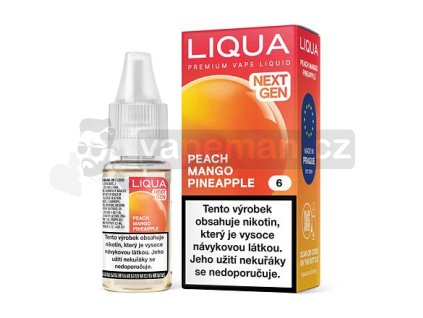 LIQUA Peach Mango Pineapple (Mango, ananas a broskev)