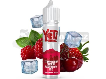Příchuť Yeti Summit Series S&V 10ml Strawberry Cherry Raspberry Ice (Ledová jahoda, třešeň a malina)