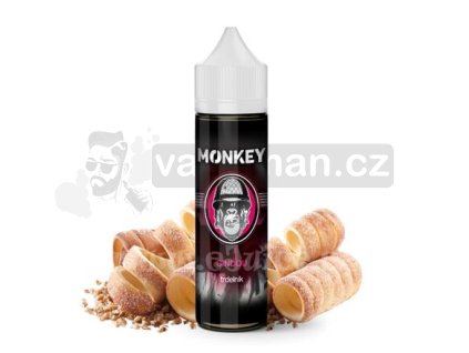 Příchuť Monkey S&V: Cindou (Skořicový trdelník) objem 10ml tabáková nálepka Kolek Q