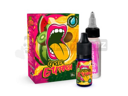 Příchuť Big Mouth: Green Euforia (Melounový mix s kiwi) objem 10ml tabáková nálepka Kolek Q