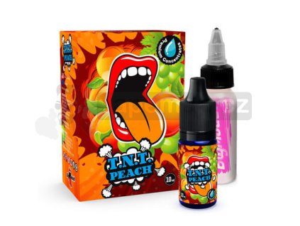 Příchuť Big Mouth: T.N.T. Peach (Broskev a hroznové víno) objem 10ml tabáková nálepka Kolek Q
