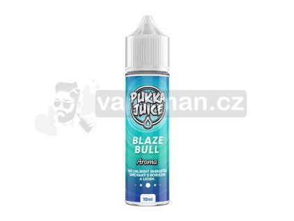 Příchuť Pukka Juice S&V: Blaze Bull (Energeťák s ledem a bobulemi) objem 10ml tabáková nálepka Kolek Q
